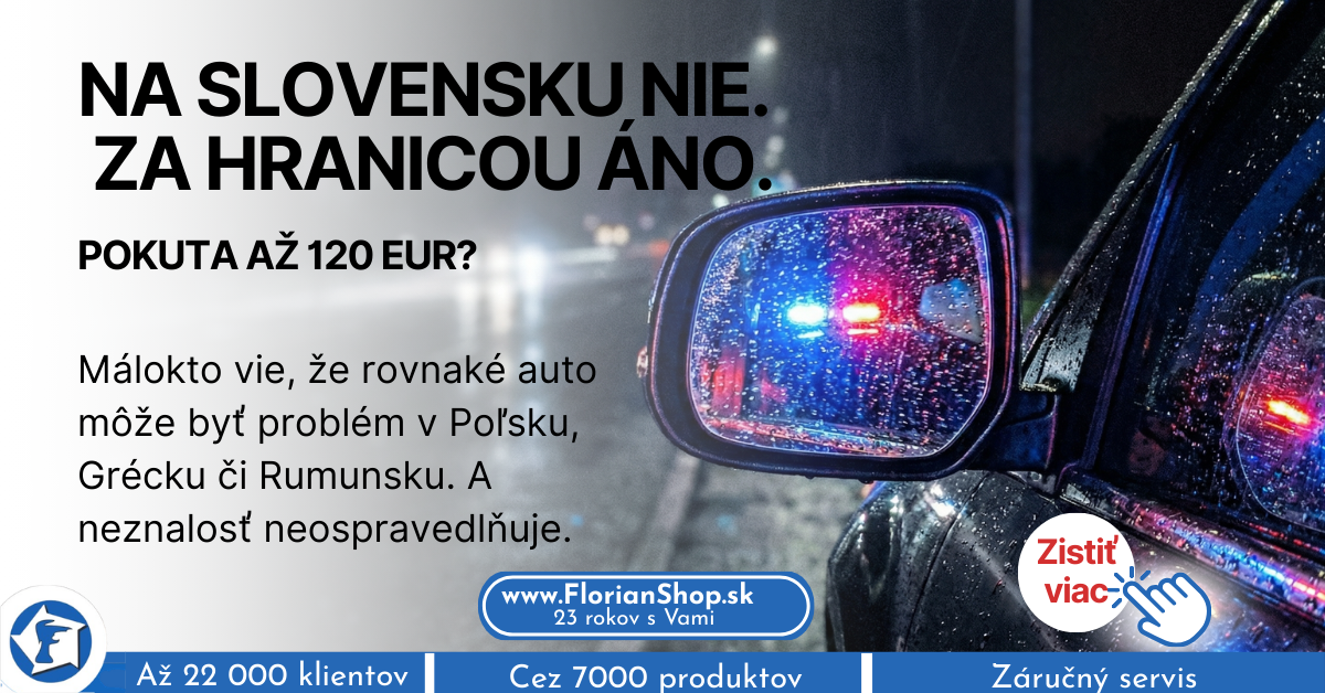 Vodiči, POZOR: Málokto vie, že toto MUSÍTE mať v aute