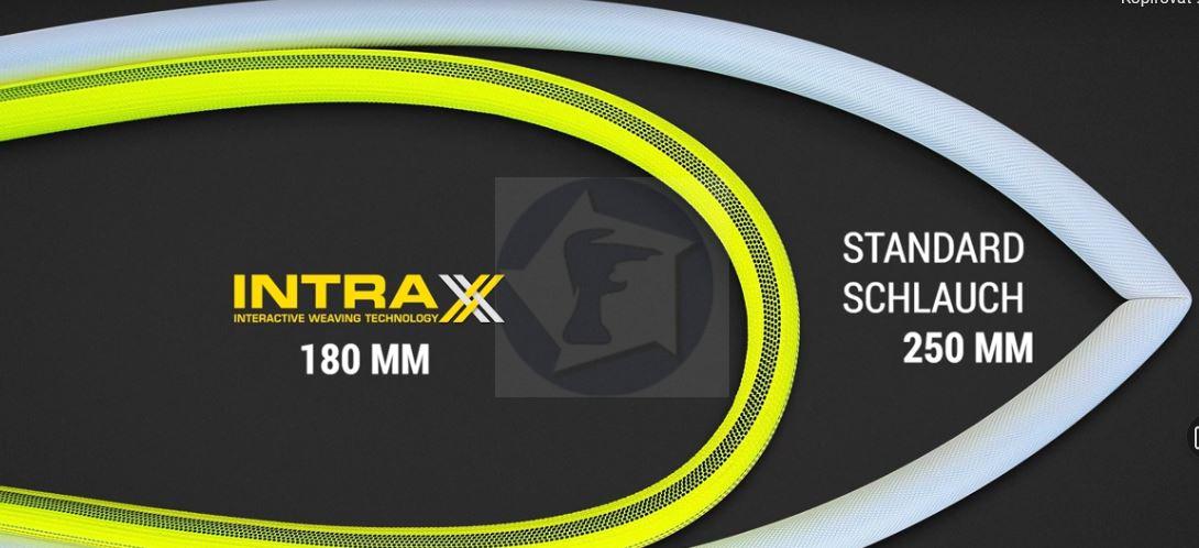 Zásahová hadica Flammenflex - D 25 INTRAX žltá so spojkami AL