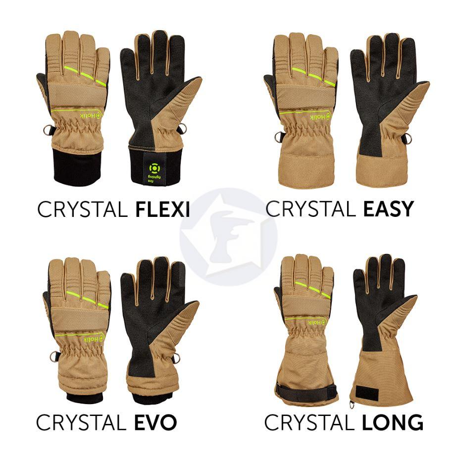 Hasičské zásahové rukavice CRYSTAL LONG beige 8110-14