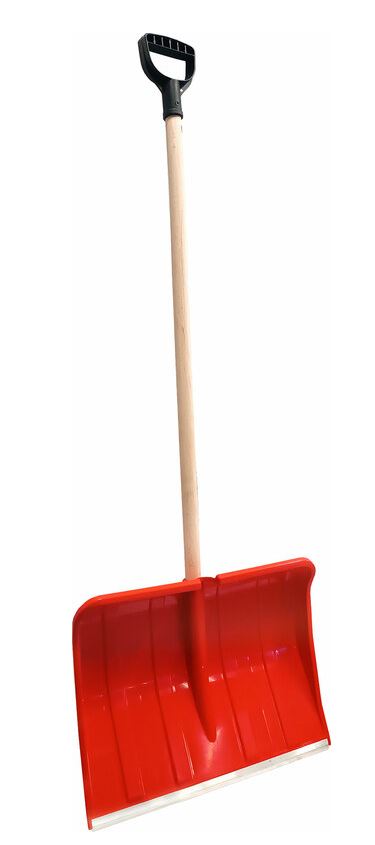 Odhŕňač na sneh plastový drevená násada 490mm