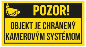 Objekt je chránený kamerovým systémom