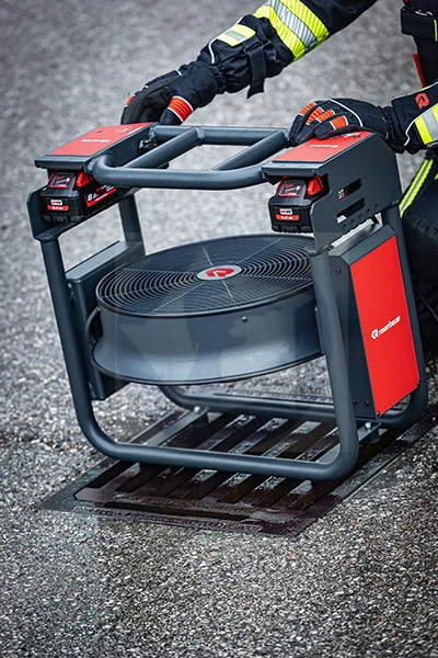 Rosenbauer - batériový pretlakový ventilátor RTE AX B16 MW/MK/DW