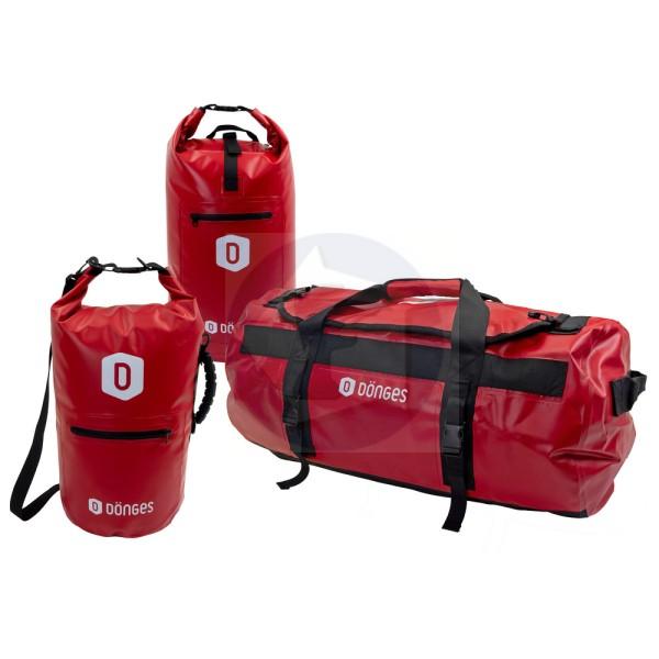 Vodotesný vak na lano Dönges/materiál 24 L / červená