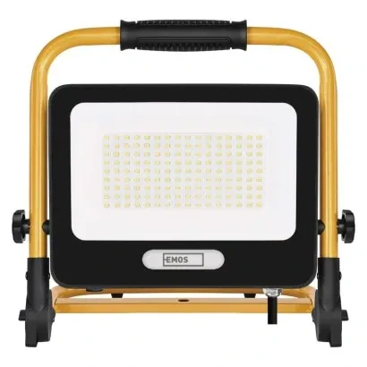 LED reflektor GLARO 50 W, žlto-čierny, IP65, 5000 lm, neutrálna biela