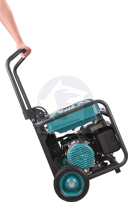 Elektrocentrála rámová benzínová 1F, 3,5kW, podvozok, HERON