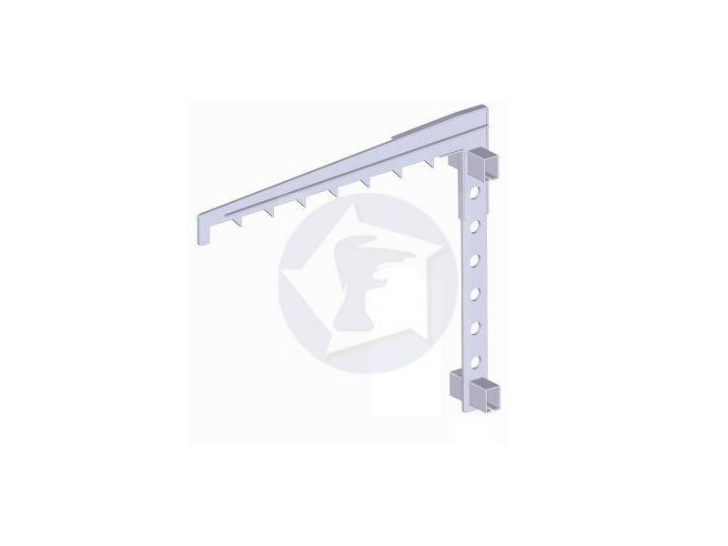 Rebrík hákový s nerezovým hákom cez 2 priečky, vovarené púzdra