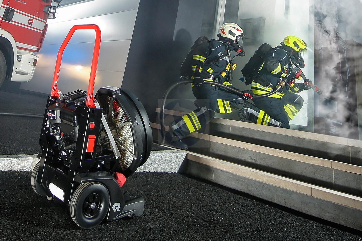 Pretlakový ventilátor Rosenbauer FANERGY V16 - motor Briggs & Stratton