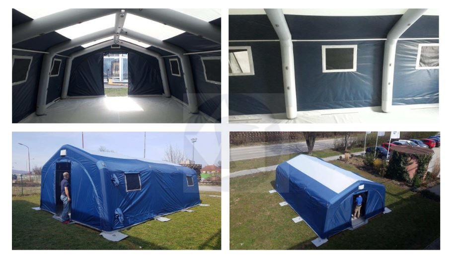 Núdzový prenosný stan pre záchranné zložky