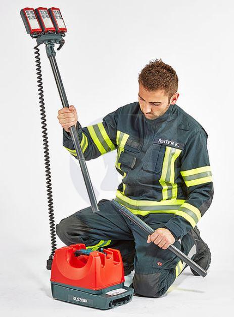 Prenosný osvetľovací systém Rosenbauer RLS1000 - olovená batéria