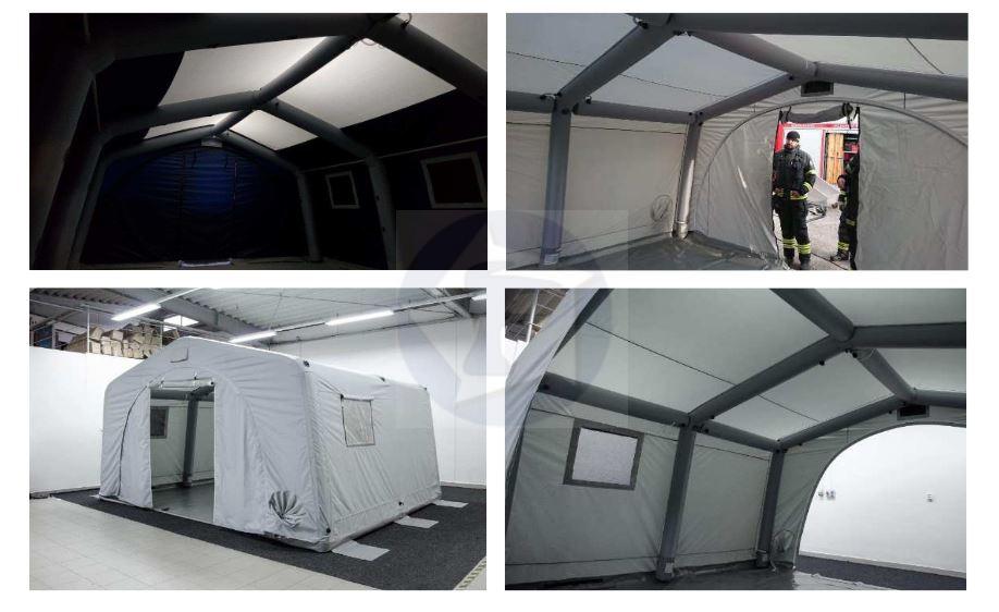 Núdzový prenosný stan pre záchranné zložky
