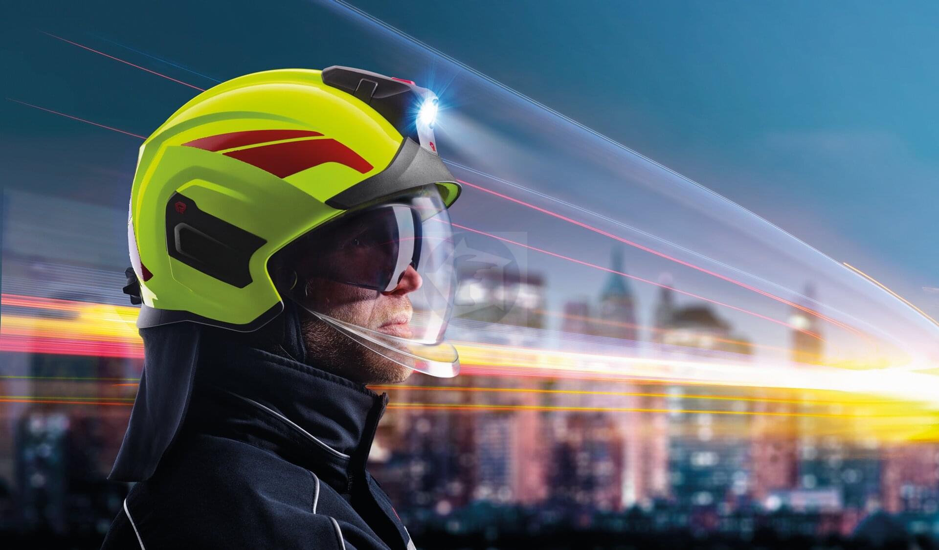 Zásahová prilba ROSENBAUER HEROS TITAN - číry štít 