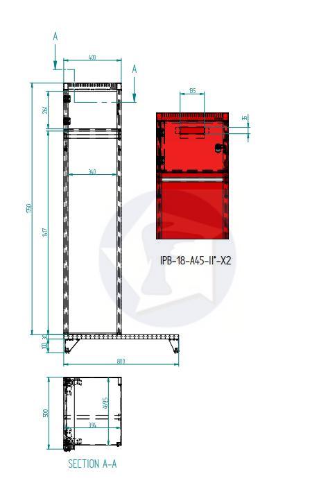Šatníková skriňa  pre hasičov IPB