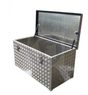 Hliníková transportná debna z ryhovaného plechu - 312 l