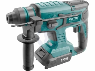 Kladivo vŕtacie aku Share20V, 1x 2Ah, SDS-plus, 1,7J, bezuhlíkový motor, EXTOL INDUSTRIAL / s akumulátorom a nabíjačkou