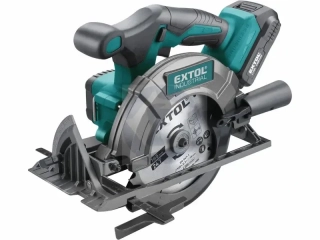 Píla kotúčová aku Share20V, 1x 2Ah, kotúč 165mm, bezuhlíkový motor, EXTOL INDUSTRIAL + akumulátorom a nabíjačkou