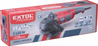Brúska uhlová, priemer 230mm, príkon 2400W, 6500ot/min, EXTOL PREMIUM