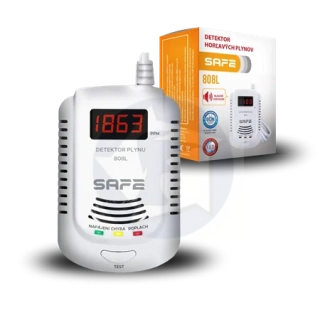 Detektor horľavých a výbušných plynov SAFE-808L (zemný plyn)
