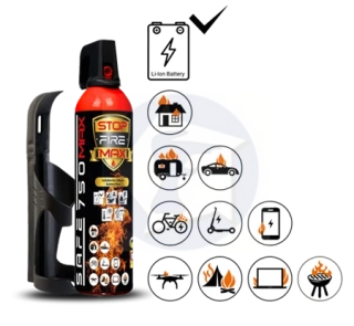 SET hasiaci sprej SAFE 750 MAX + držiak SAFE 75C na lítiové batérie