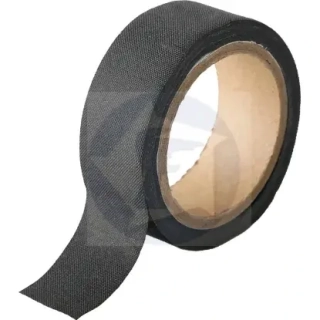 Textilná lepiaca páska, čierna, 19 mm x 5 m