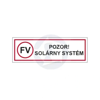 Pozor solárny systém