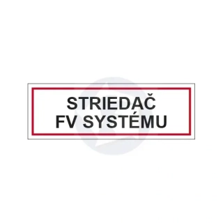 Striedač FV systému