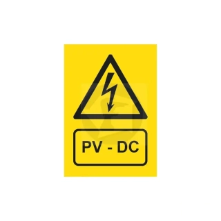 Značka PV-DC pre fotovoltaické zariadenia