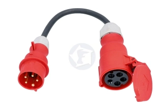 Adaptérový kábel E6 pre nabíjanie elektromobilov, CEE 16 A → 32 A, 11 kW