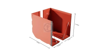 Protipovodňová bariéra T50 – ukončovací diel (ľavý / pravý) NoFloods EasyWall