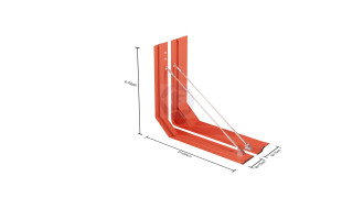 Protipovodňová bariéra T50 – napojenie na stenu (Wall Connector L / R) NoFloods EasyWall