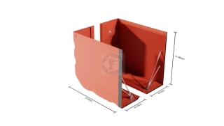 Ukončovací diel protipovodňovej bariéry NoFloods EasyWall T80 – End (ľavý / pravý)