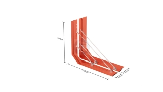 Napojovací modul protipovodňovej bariéry NoFloods EasyWall T80 – Connector (ľavý / pravý)