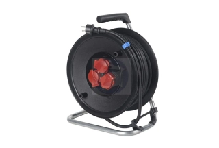 Káblový bubon IP44 s gumovým káblom pre stavbu