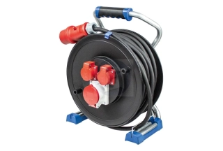 CEE káblový bubon IP44 Xperts s gumovým káblom pre stavbu