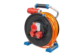 CEE káblový bubon IP44 Xperts s polyuretánovým káblom pre stavbu