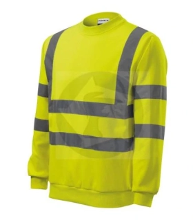 Výpredaj - Reflexná unisex mikina HV Essential fluorescenčná žltá -  XXL
