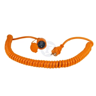 Polyuretánový špirálový predlžovací kábel H07BQ-F 3G2,5 oranžový