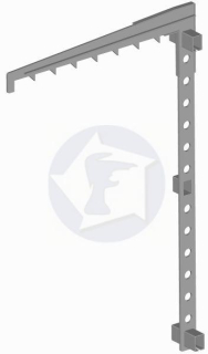 Titánový hák cez 3 priečky - náhradný diel k rebríku pre požiarny šport