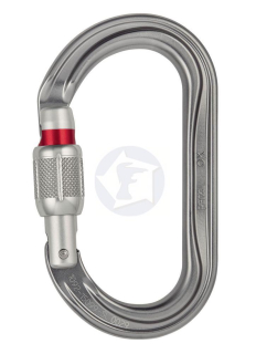 Karabína Petzl OK Screw-Lock  - pre použitie s kladkami a blokantmi