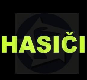 nášivka na odev - fluožltá HASIČI