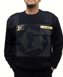 Hasičský pletený sveter