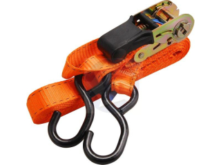 Pás sťahovací "gurtňa" s 2 hákmi, 5m x 25mm