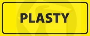PLASTY - značka na označenie odpadových nádob