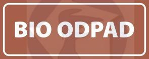BIO ODPAD - značka na označenie odpadových nádob