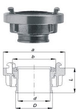 Spojka tlaková hadicová A 110  / pár