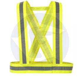 RAMENNÉ SIGNALIZAČNÉ PÁSY /vesta/ Z FLUORESCENČNÉHO PVC