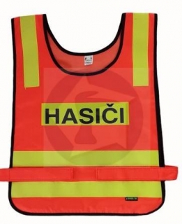 Výstražná vesta HASIČI FLUO SK