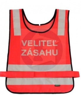 Výstražná vesta VELITEĽ ZÁSAHU FLUO SK