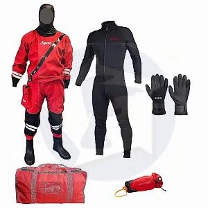 SET RESCUE BASIC - suchý oblek RESCUE + podoblek TEDDY+ rukavice KEVLAR