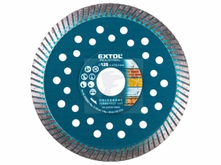 Kotúč rezný diamantový Turbo Fast Cut, 125mm, EXTOL INDUSTRIAL