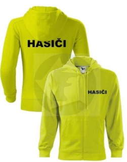 Pánska mikina TRENDY ZIPPER - limetková